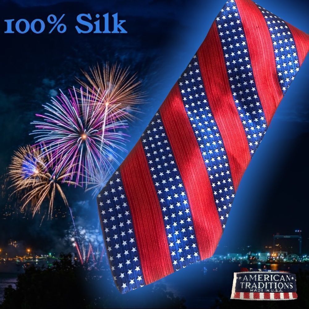 American 🇺🇸 Traditions Men’s Tie used